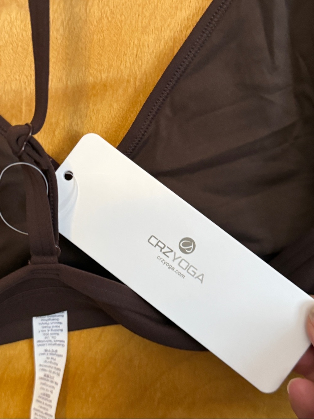 NWT - CRZ YOGA Women's Yoga Brown Bra Womens size small - Picture 6 of 6